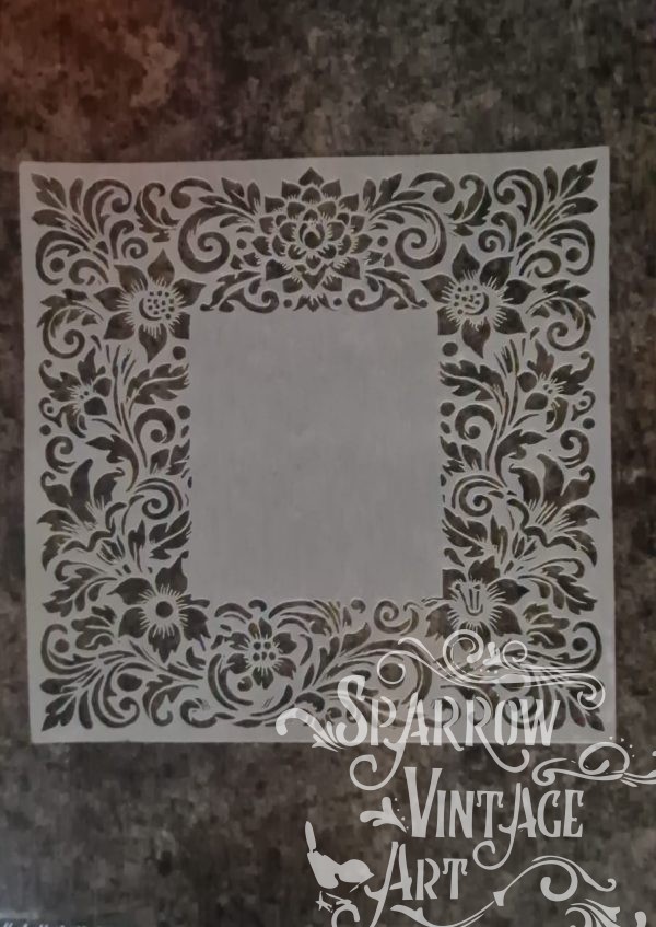Frame Stencil - Daffodil flower mix