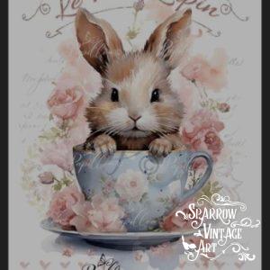 Petit Lapin - Rub on Image Transfer