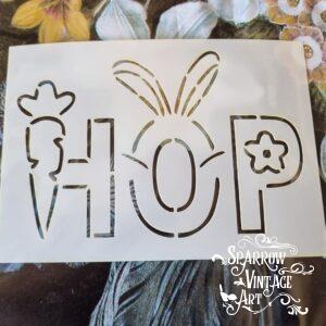 Easter - Hop - Stencil